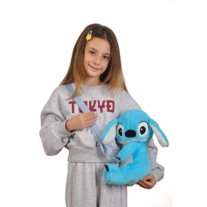 Stitch Peluş Omuz Çantası Mavi