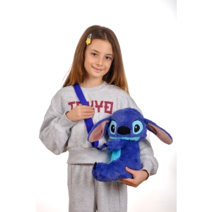 Stitch Peluş Omuz Çantası İkonik Mavi 