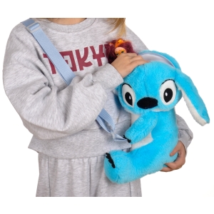 Stitch Peluş Omuz Çantası Mavi