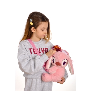 Stitch Peluş Omuz Çantası Pembe