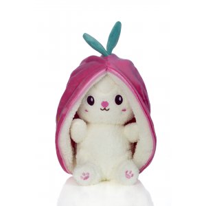 Sevimli Çilek Tavşan Peluş Oyuncak Pembe